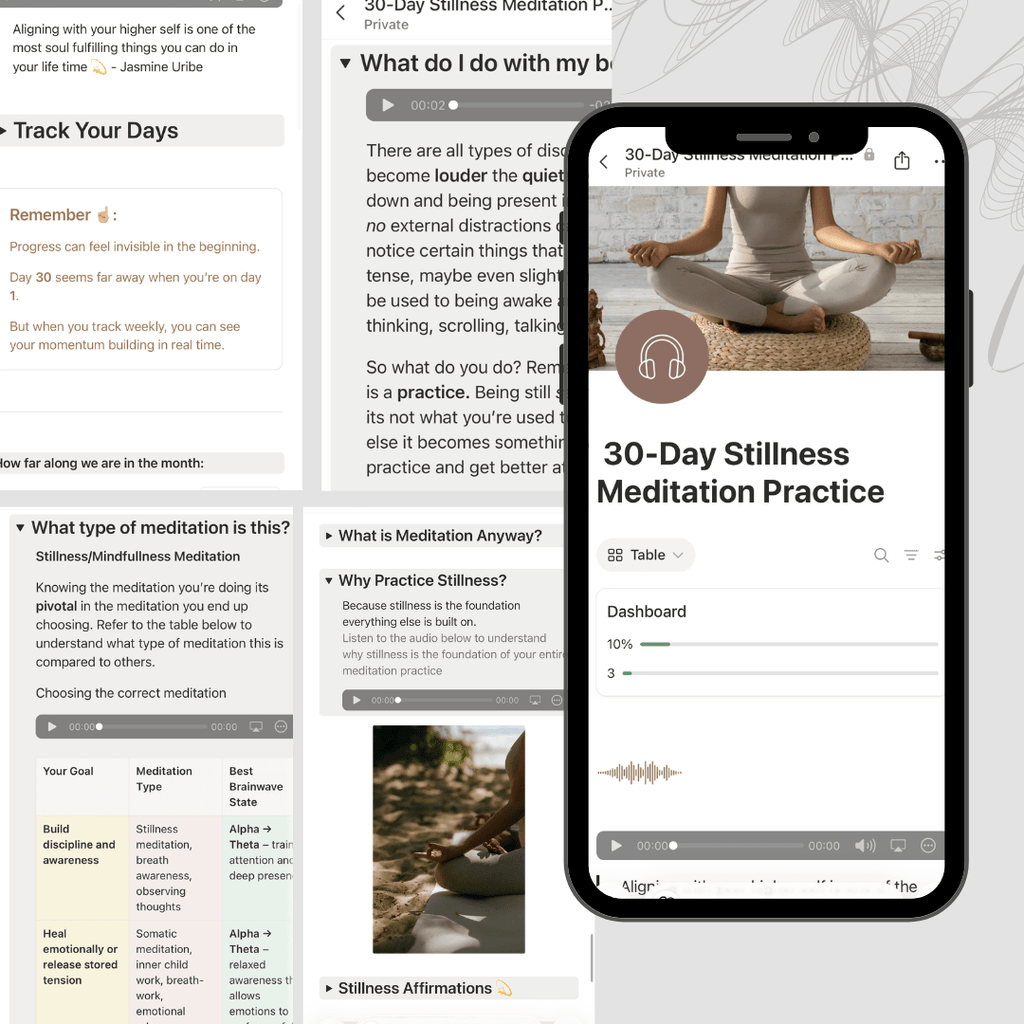 30 - Day Stillness Meditation Practice - Tiny Cosm
