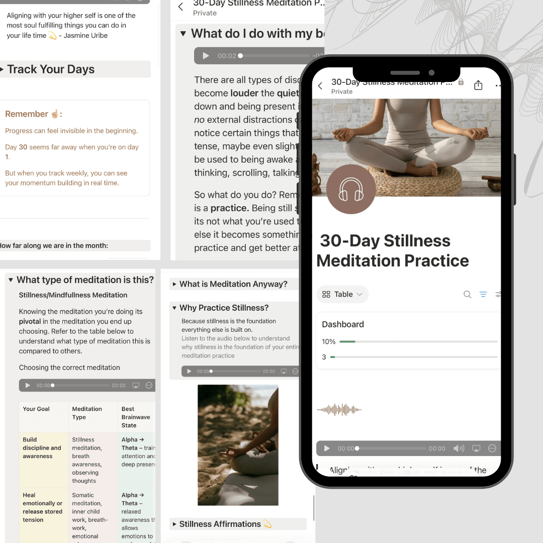 30 - Day Stillness Meditation Practice - Tiny Cosm